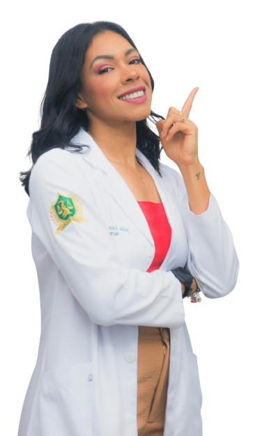 Médica indicando